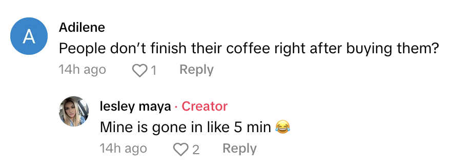 TikTok comments